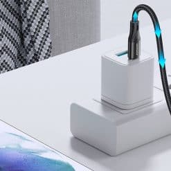 Töltőkábel USB-C - USB-C 60W / Gyorstöltő kábel 200 cm hosszúságú