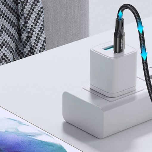 Töltőkábel USB-C - USB-C 60W / Gyorstöltő kábel 200 cm hosszúságú